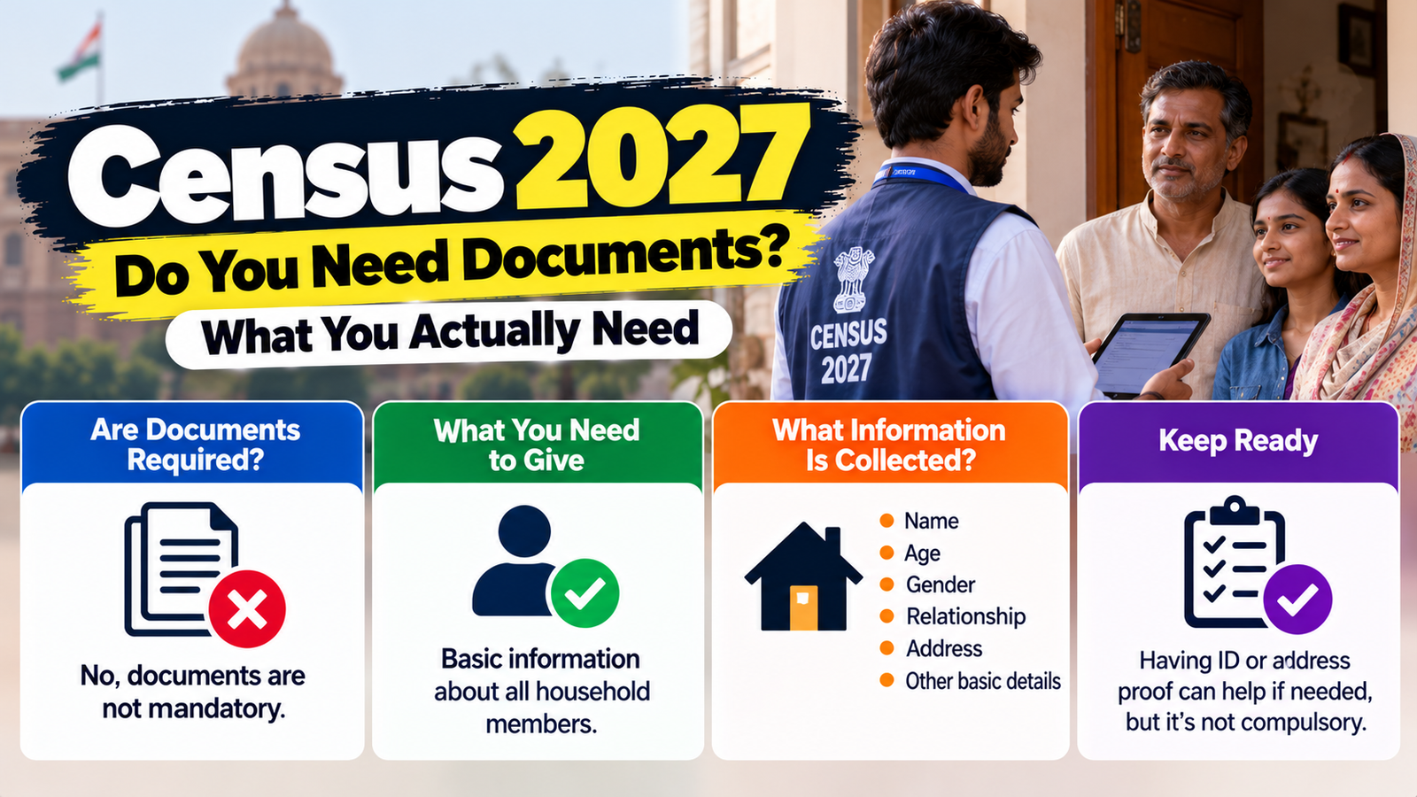 Do You Need Documents for Census 2027? What You Actually Need