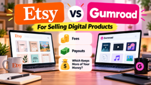 Etsy vs Gumroad for Selling Digital Products: Fees, Payouts and Which Keeps More of Your Money