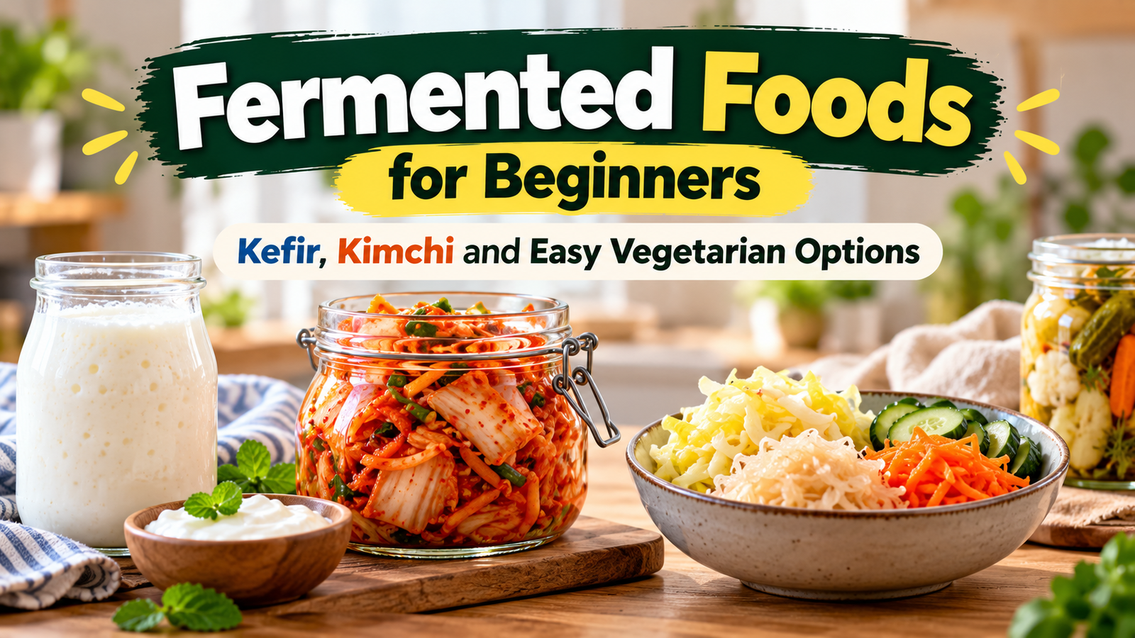 Fermented Foods for Beginners: Kefir, Kimchi and Easy Vegetarian Options