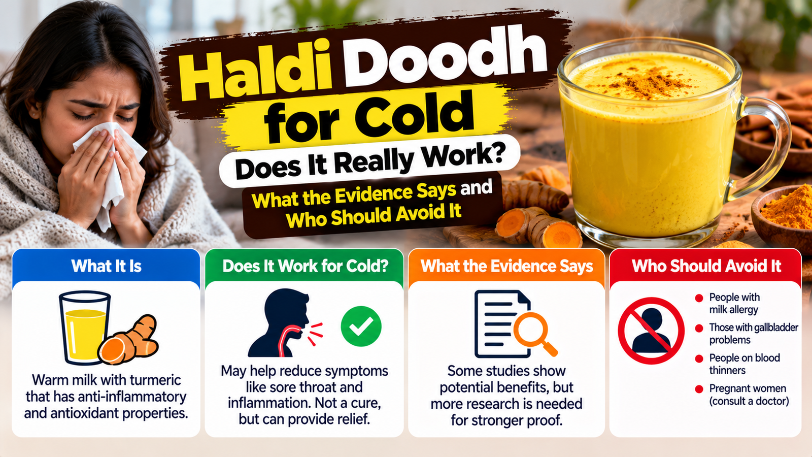 Haldi Doodh for Cold: Does It Really Work? What the Evidence Says and Who Should Avoid It