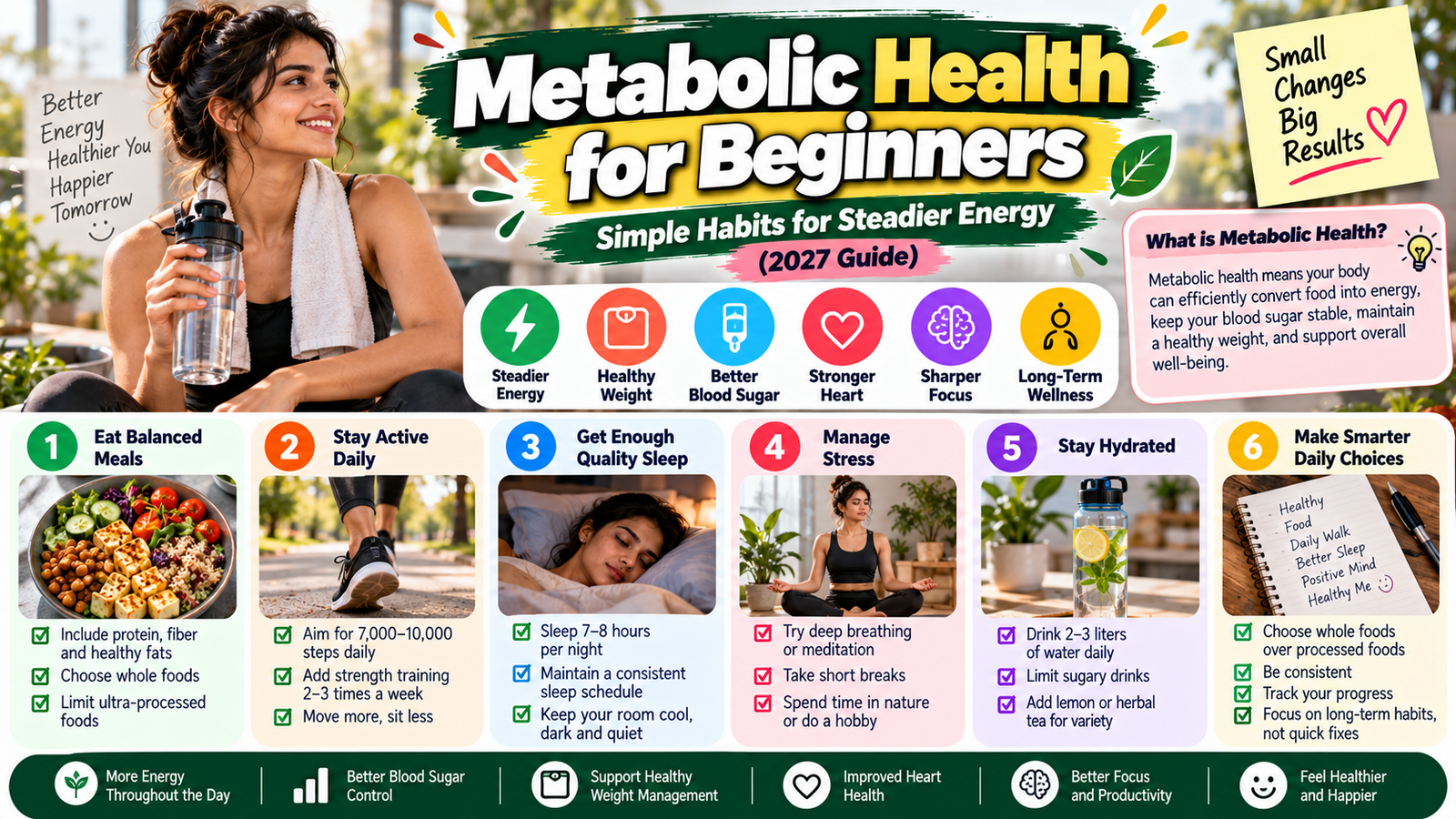 Metabolic Health for Beginners: Simple Habits for Steadier Energy (2027 Guide)