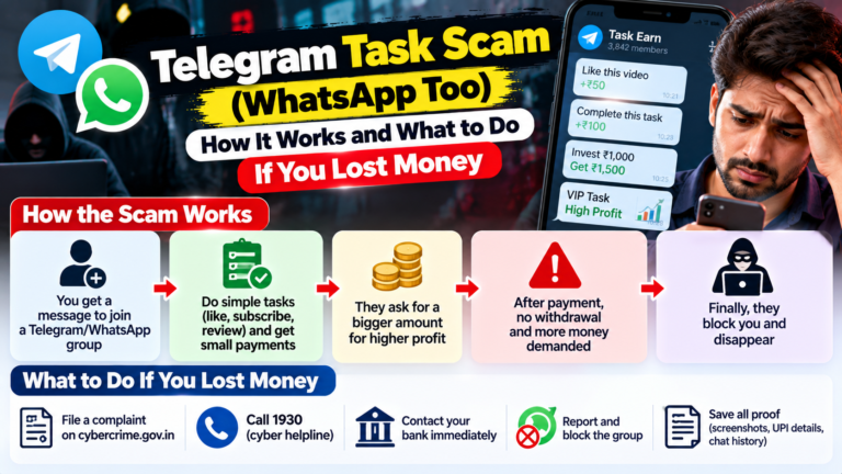 Telegram Task Scam (WhatsApp Too): How It Works and What to Do If You Lost Money