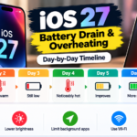 iOS 27 battery drain: iPhone Settings Battery screen showing usage